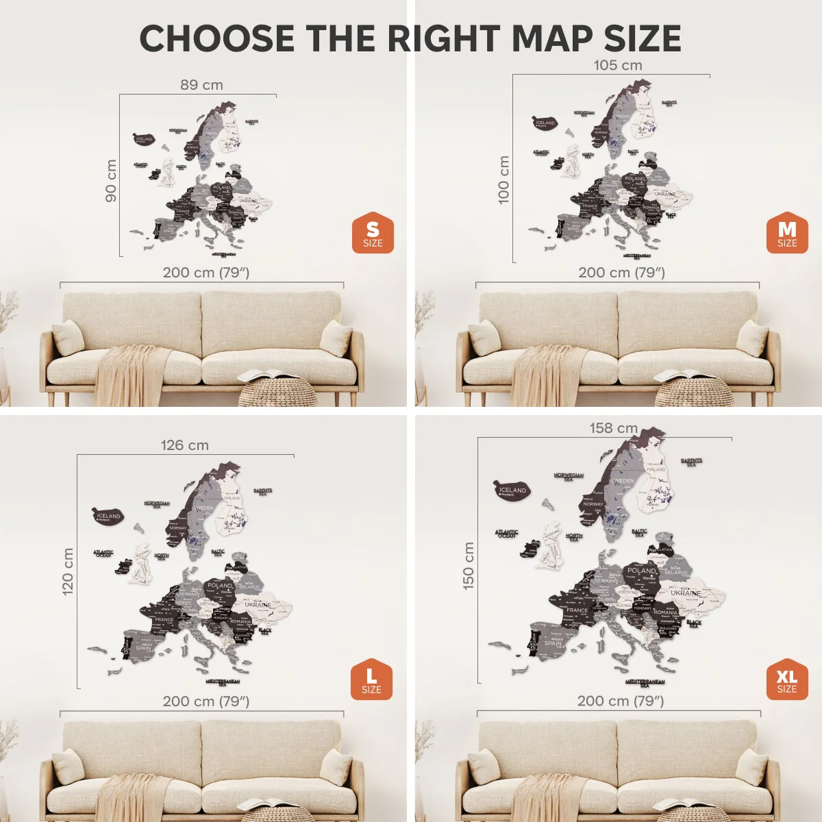3D Europe Wooden Map Nordik - Image 15