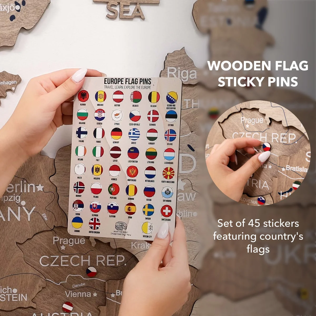 3D Europe Wooden Map Terra - Image 12