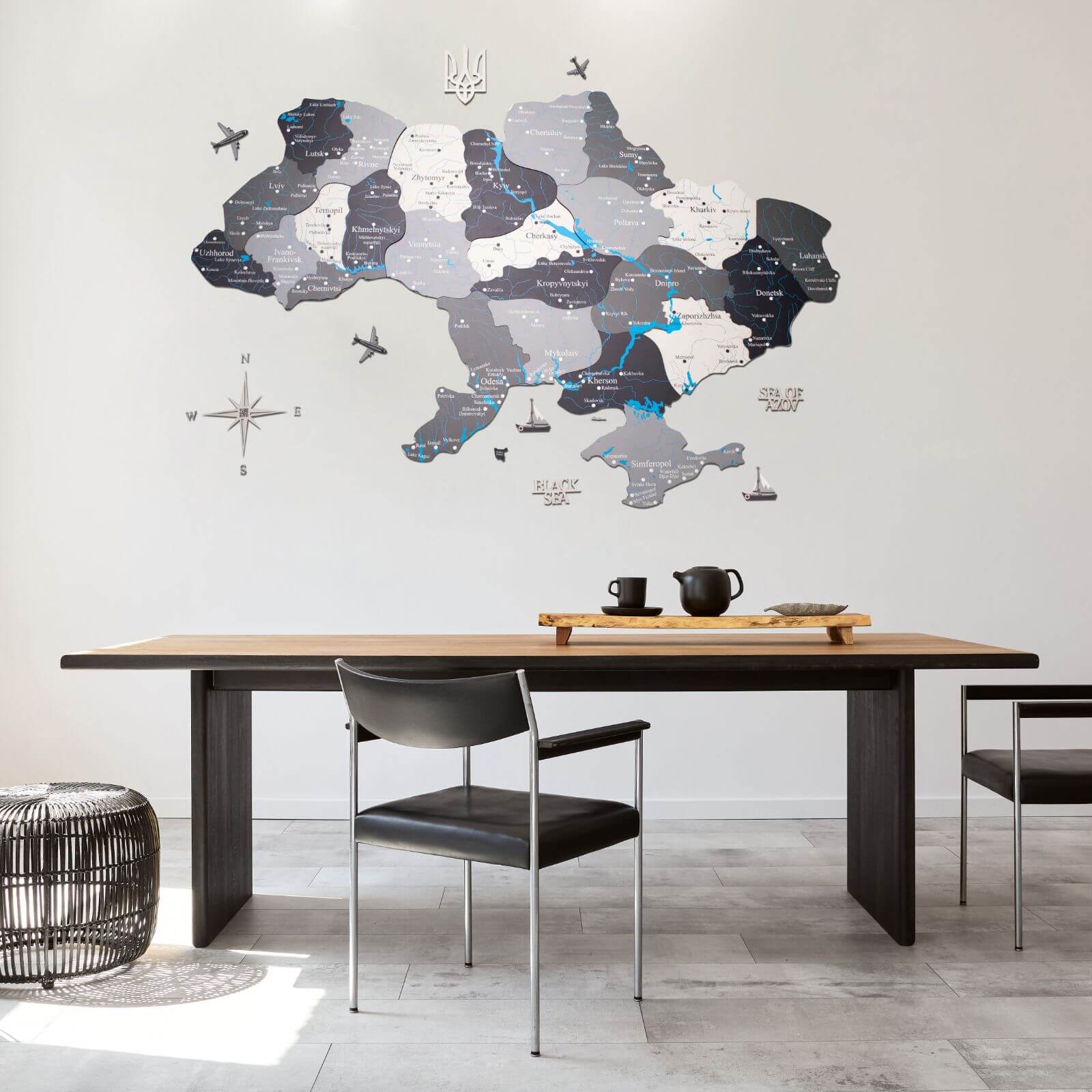 Wooden Map of Ukraine Nordik - Image 7