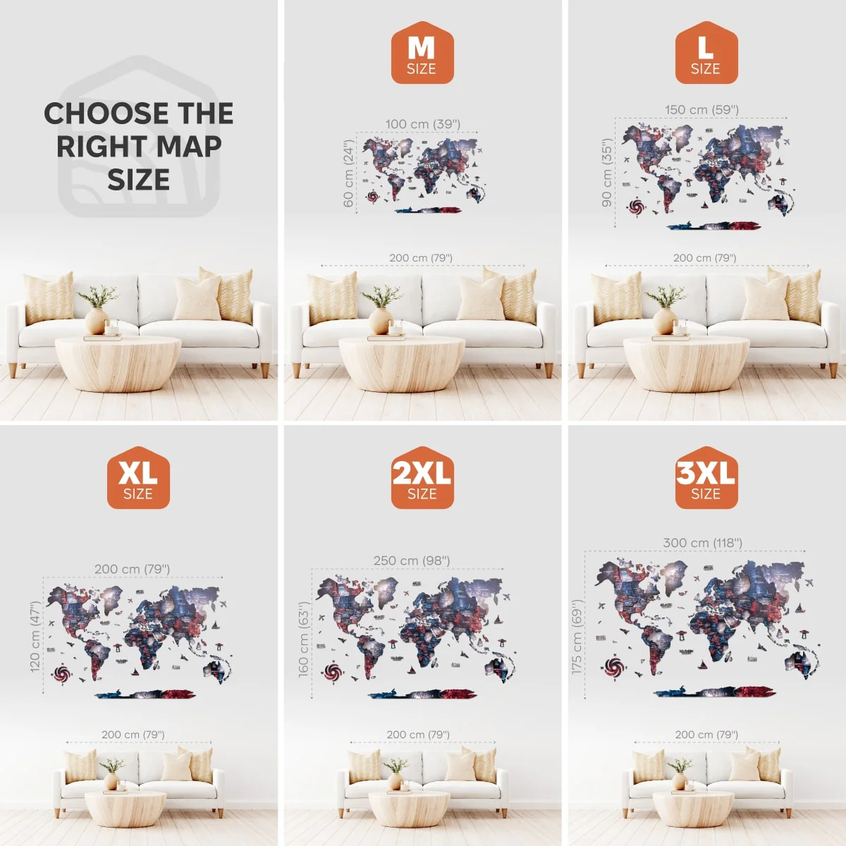 3D Wooden World Map Alcor - Image 10