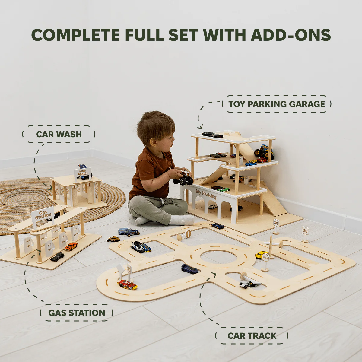Wooden Car Wash Toy - Image 8